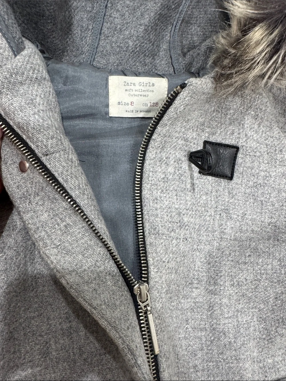 Zara girls wool coat- 8